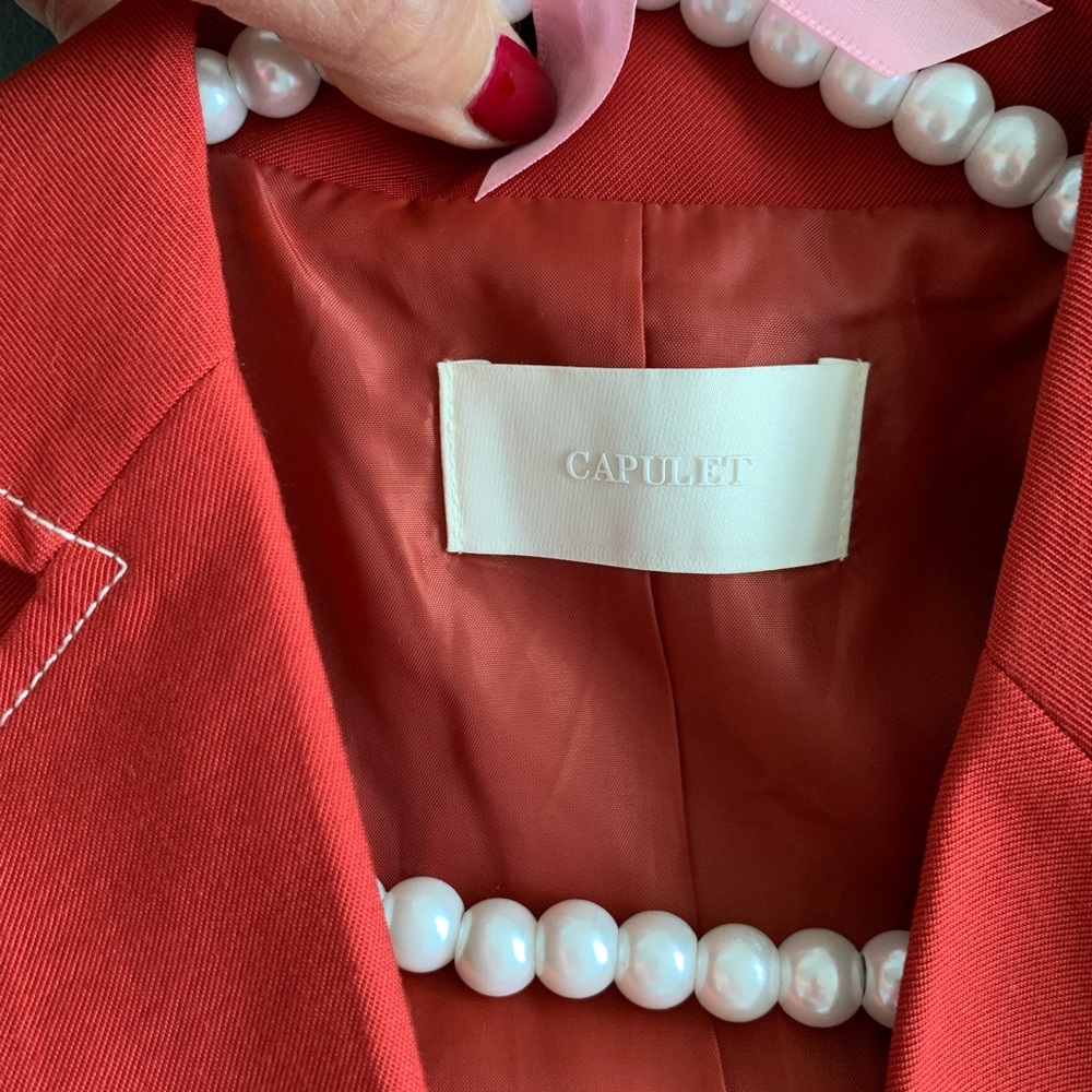 Revolve Capulet Dylan Double Breasted Blazer Xs - image 5